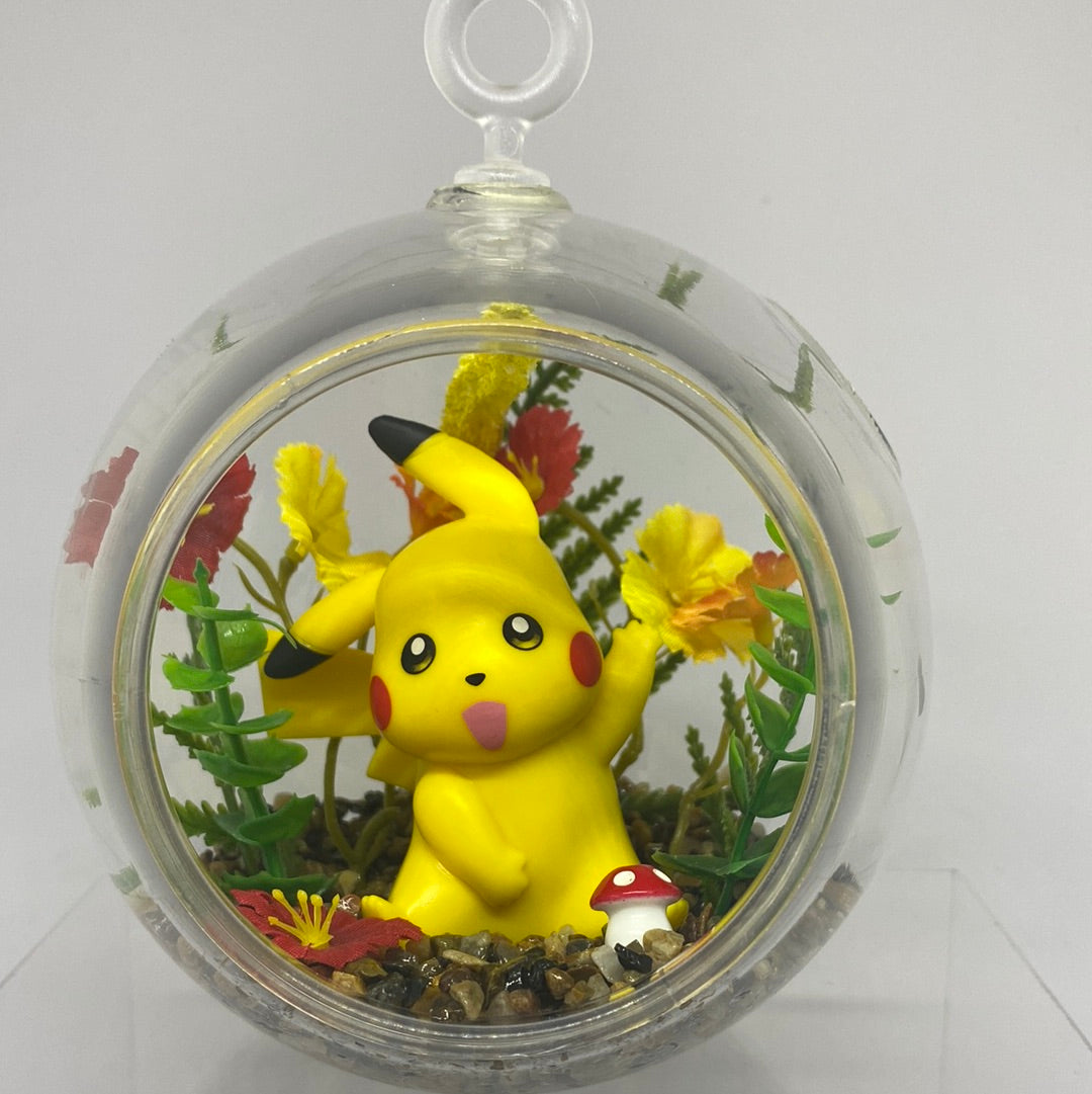 Pikachu Hanging Orb Terrarium